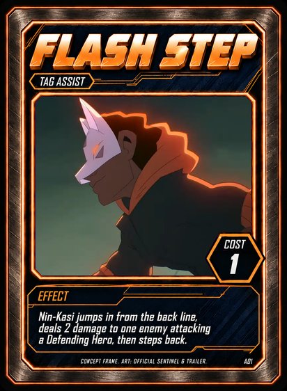 Flash Step tag assist card