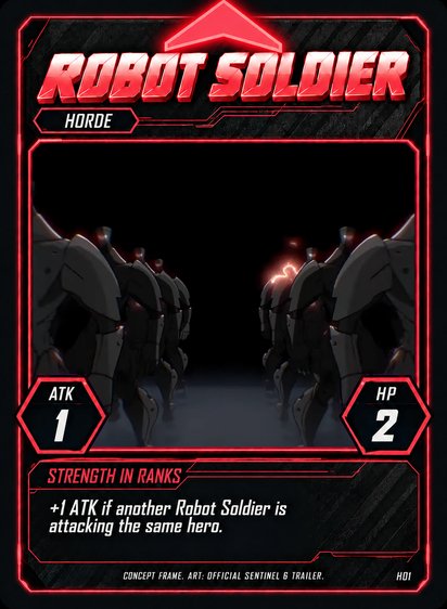 Robot Soldier horde card